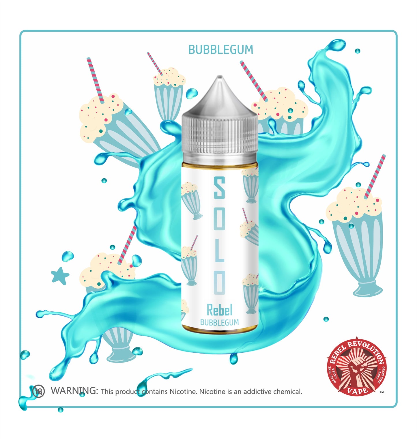 Solo Rebel - Salt/MTL Long Fill - 30ml in 60ml Bottle