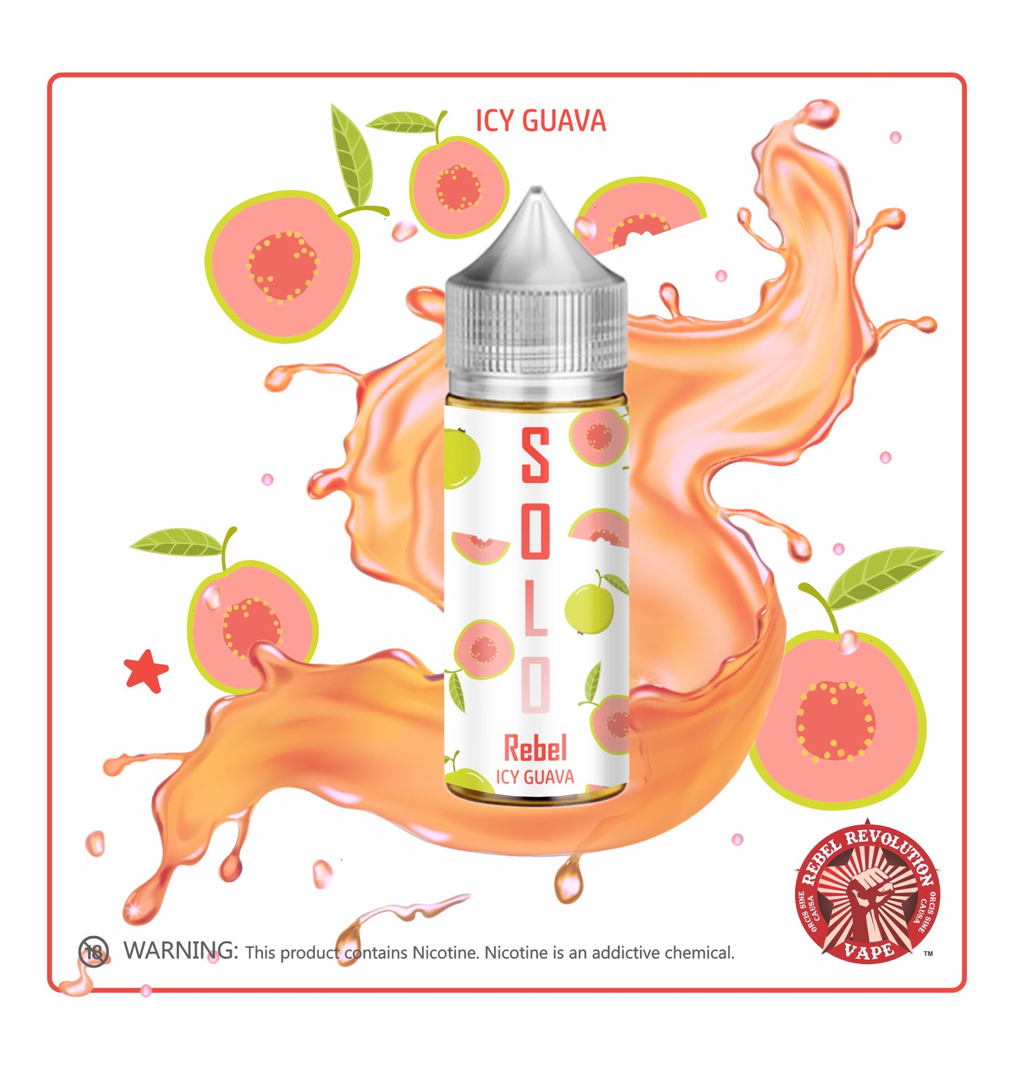 Solo Rebel - Salt/MTL Long Fill - 30ml in 60ml Bottle