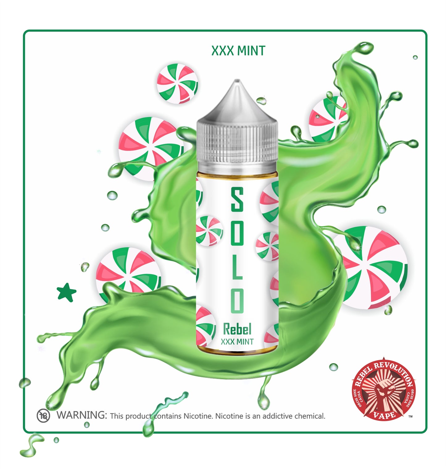 Solo Rebel - Salt/MTL Long Fill - 30ml in 60ml Bottle