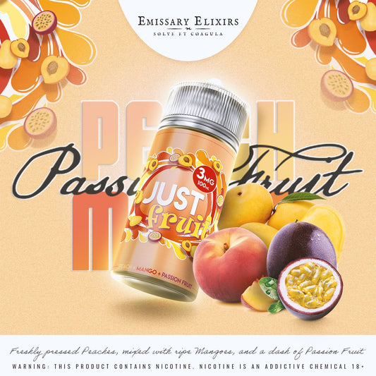 Emissary Elixirs - Just Fruit - Peach Mango Passion Fruit