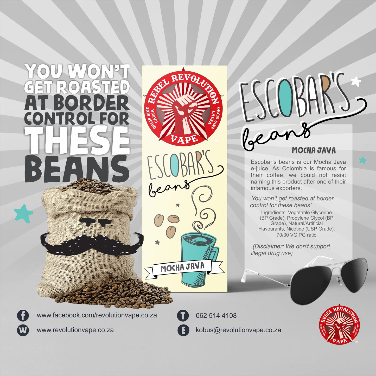 Rebel Revolution Vape - Escobar's Beans